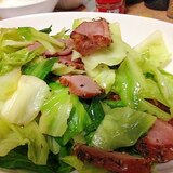 食感抜群！焼き豚の野菜炒め☆